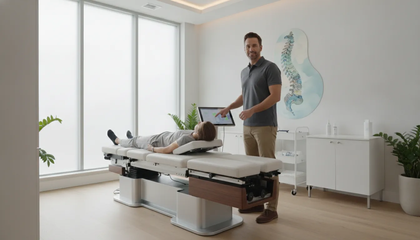 DRX9000 FDA cleared spinal decompression treatment at a chiropractic clinic