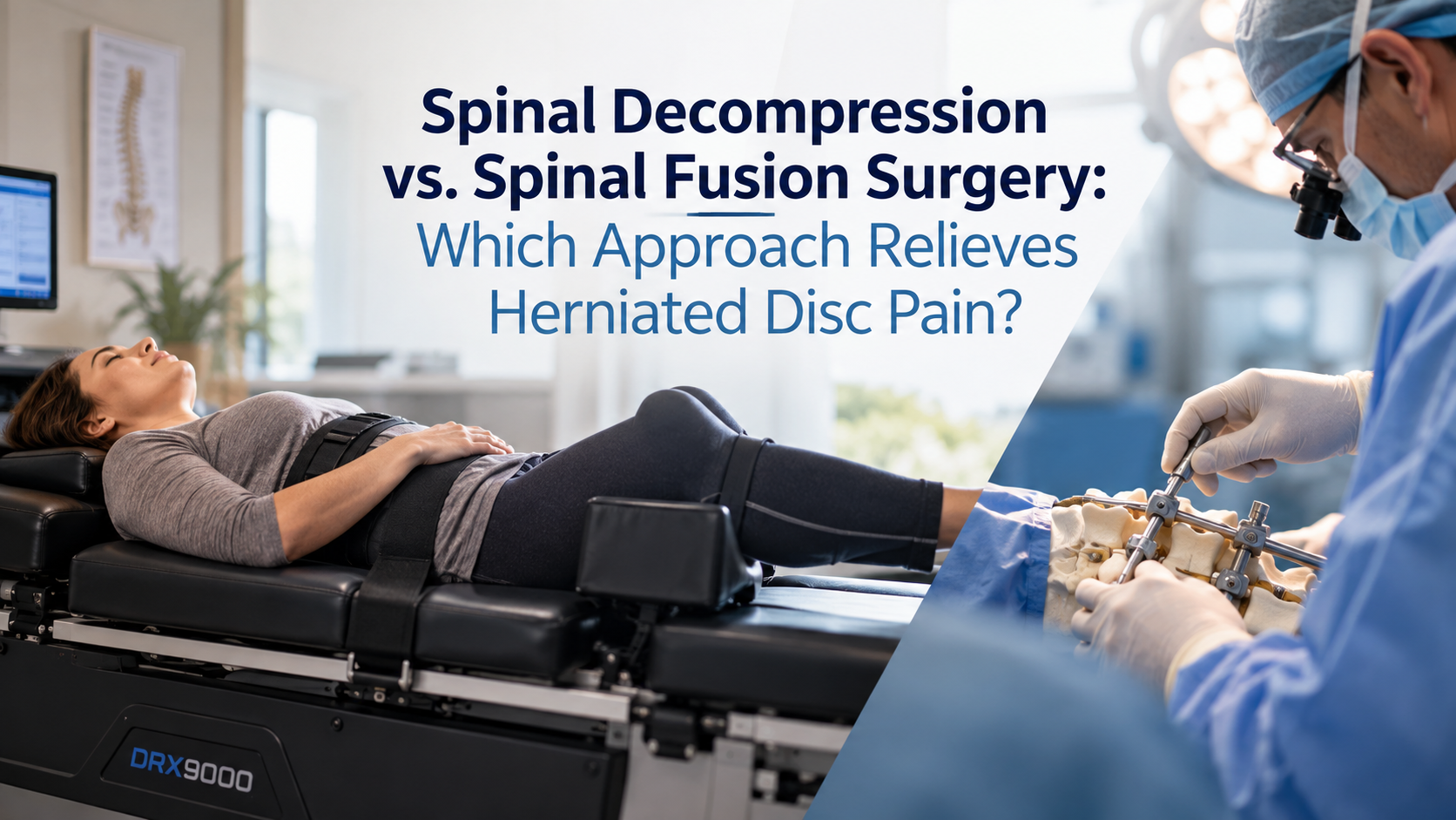 Spinal Decompression Vs. Fusion Surgery